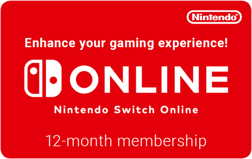 Tarjeta de regalo Nintendo Switch 12M