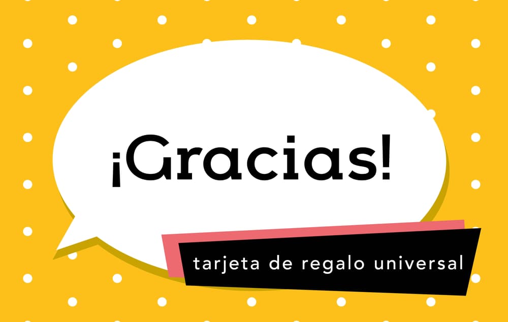 Gracias Tarjeta de Regalo Universal
