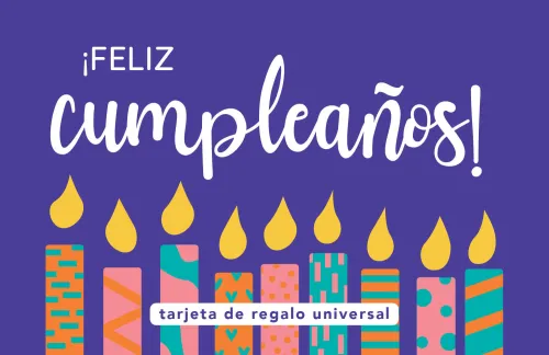Tarjeta de regalo ¡Feliz cumpleaños!