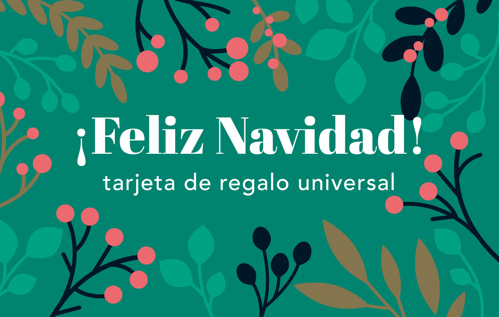 Tarjeta de regalo ¡Feliz Navidad!