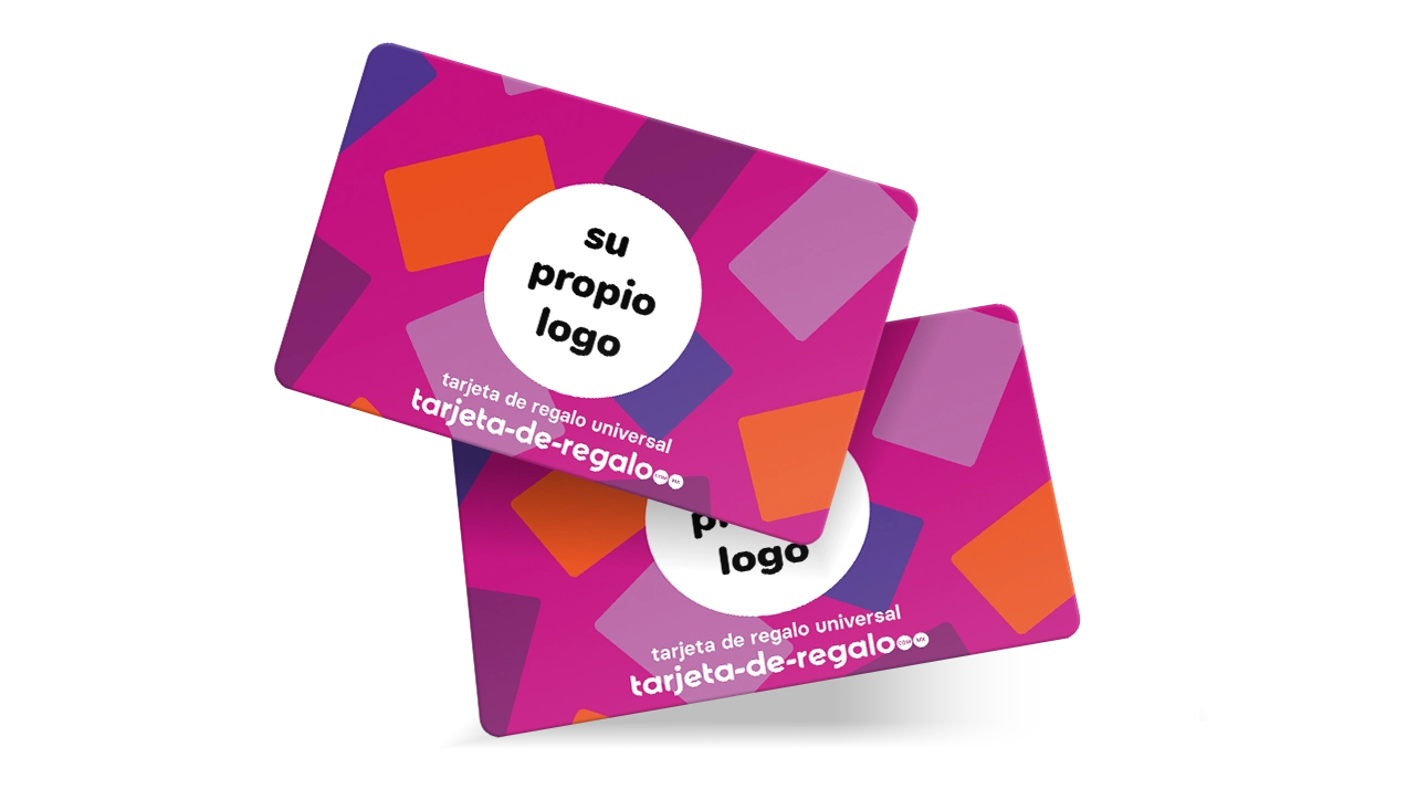 Tarjetas de regalo digitales con el logo de tu empresa