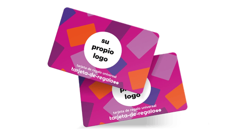 Tarjetas de regalo digitales con el logo de tu empresa